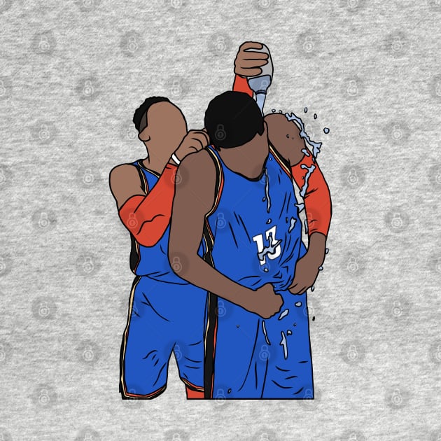 Russell Westbrook And Paul George Celebration by rattraptees